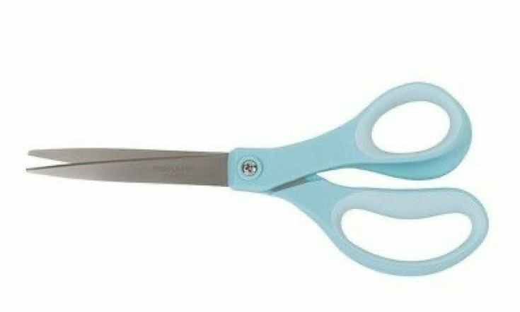 Tesoura Ergonomica Azul